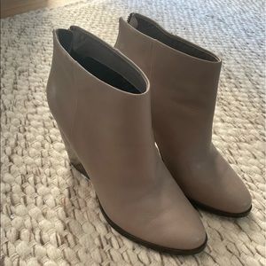 Cole Haan taupe leather booties